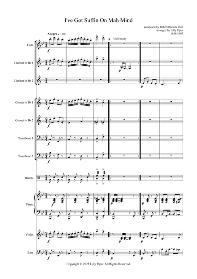 I've Got Suffin On Mah Mind (arr. Lilly Piper)