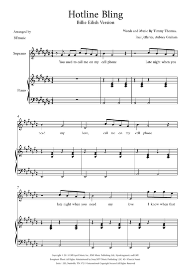 Hotline Bling (arr. BTmusic)