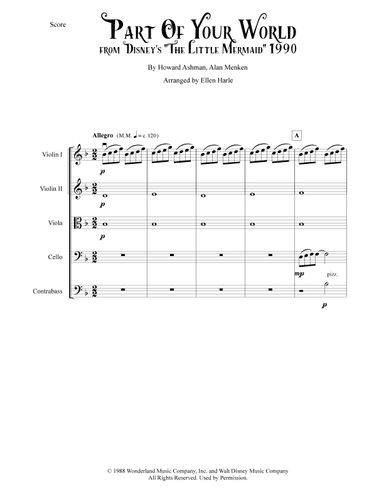 Part Of Your World (arr. Ellen Harle)