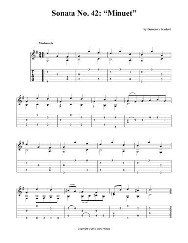 Sonata No. 42: “Minuet” (arr. Mark Phillips)
