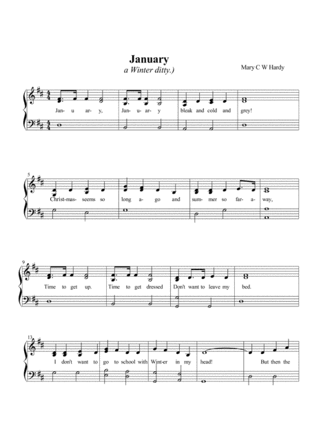January;- a Winter ditty