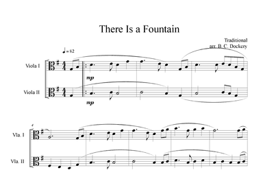 There is a Fountain (Viola Duet) (arr. B. C. Dockery)