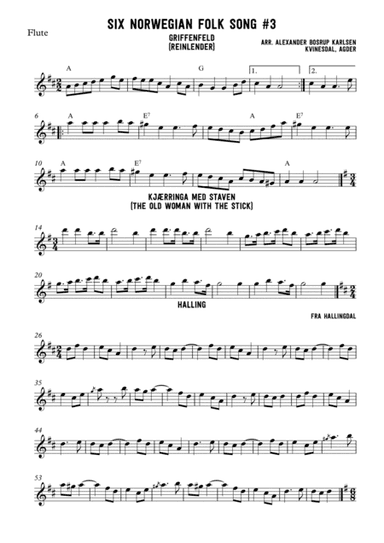 Six norwegian folk songs #3 (arr. Alexander Bosrup Karlsen)