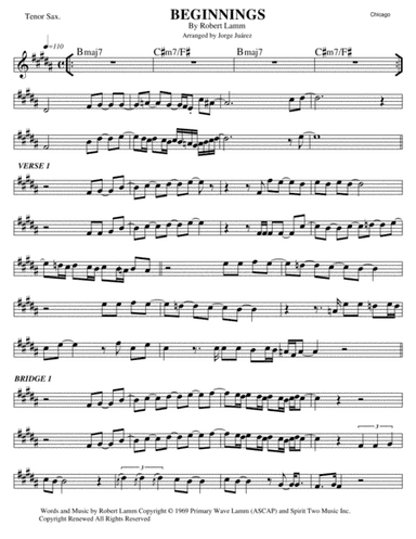 Beginnings (arr. Jorge Juárez)