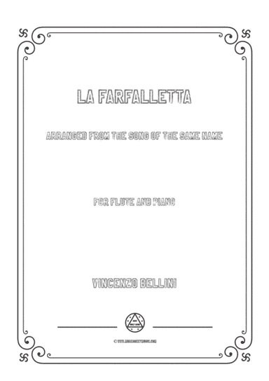 Bellini-La farfalletta,for Flute and Piano (arr. MSM)