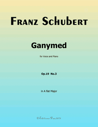 Ganymed,by Schubert,in A flat Major (arr. Editions Dao)