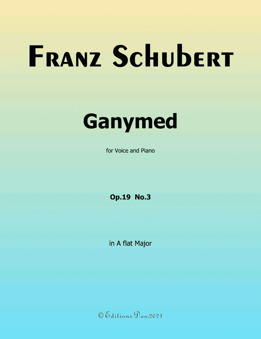 Ganymed,by Schubert,in A flat Major (arr. Editions Dao)