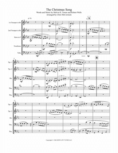The Christmas Song (chestnuts Roasting On An Open Fire) (arr. Chris McCormick)