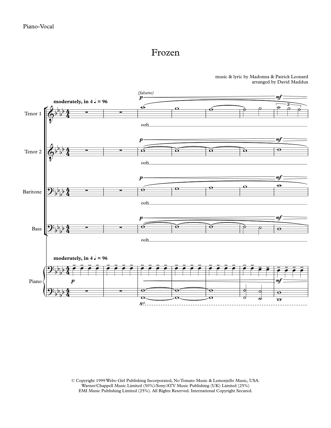 Frozen (arr. David Maddux)