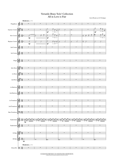 All In Love Is Fair (arr. Kevin P Holdgate)