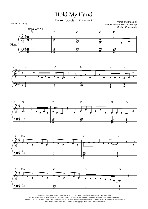 Hold My Hand (arr. Warren & Debby)