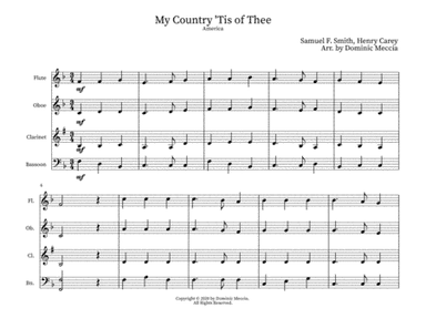 My Country 'Tis of Thee (America) (arr. Dominic Meccia)