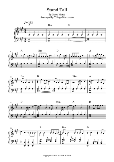 Stand Tall (arr. Thiago Marconato)
