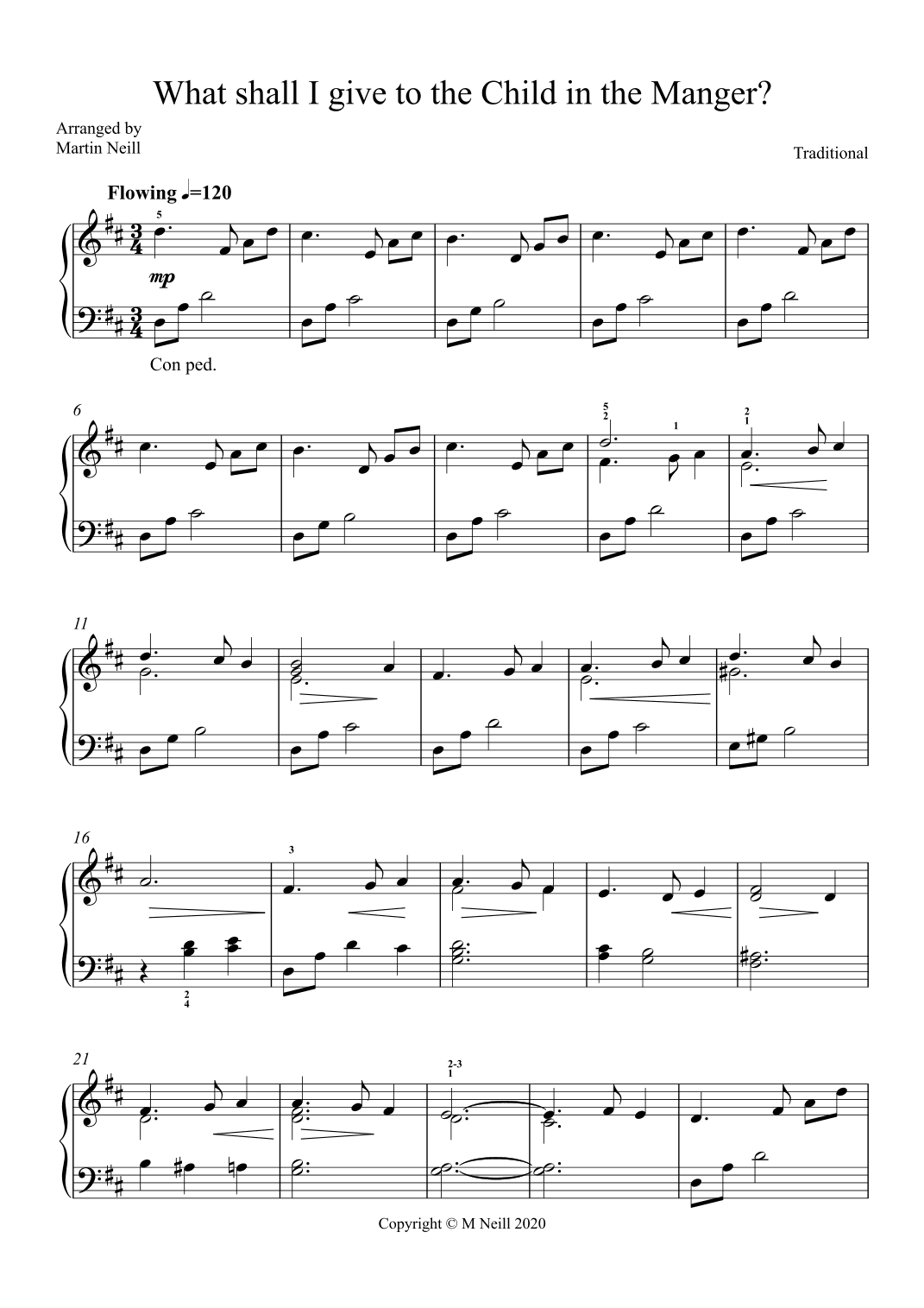 What shall I give to the Child in the Manger? (arr. Martin Neill)