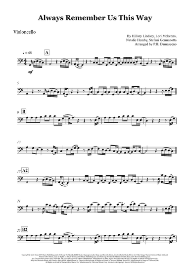 Always Remember Us This Way (arr. P.H. Damasceno)