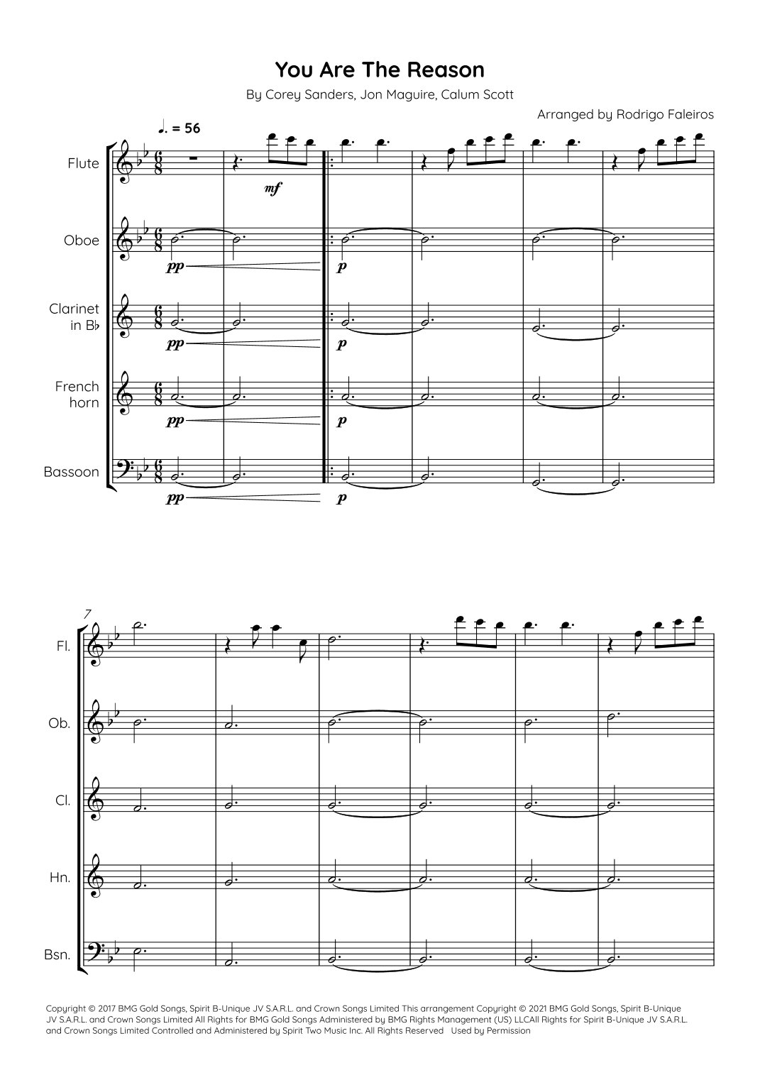 You Are The Reason (arr. Rodrigo Faleiros)