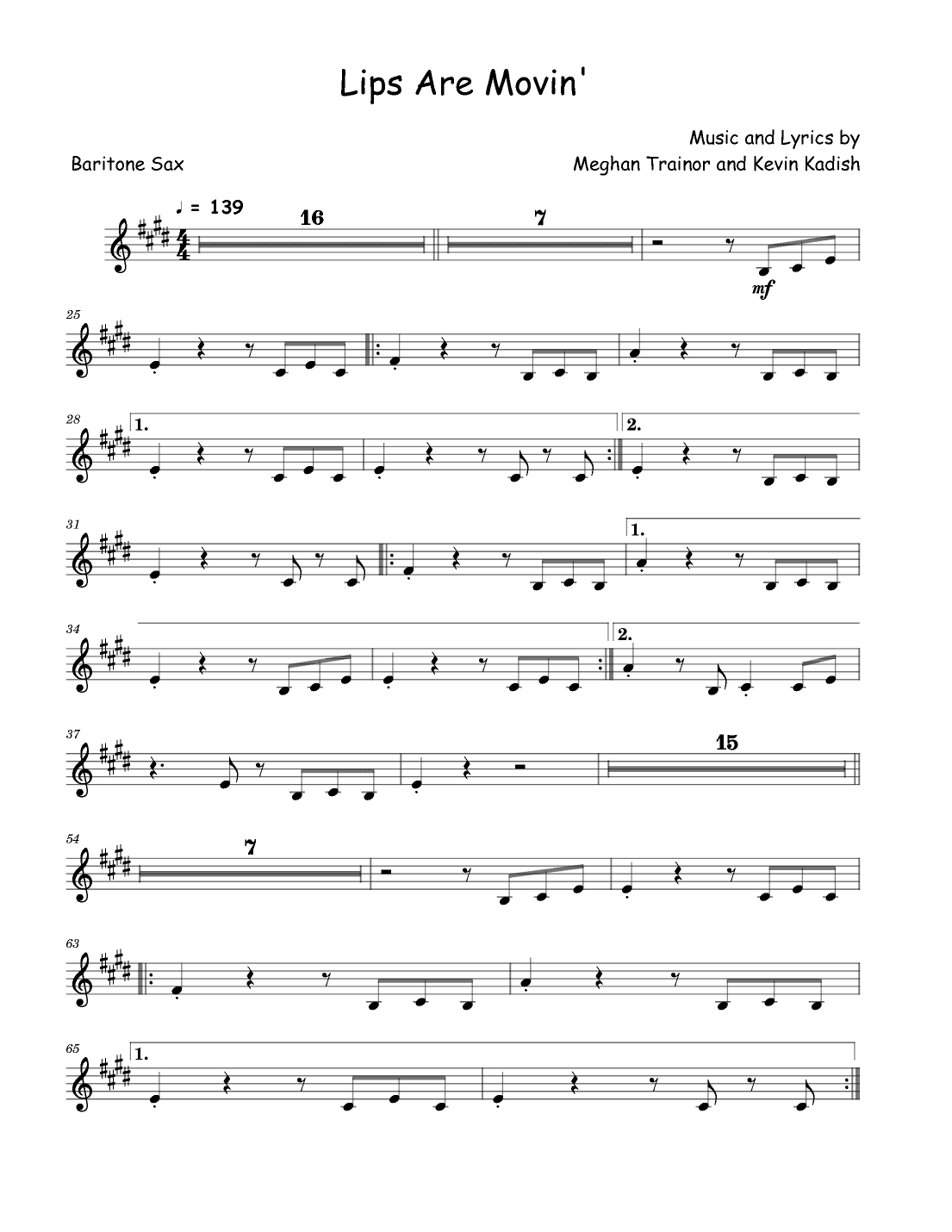 Lips Are Movin' (arr. David Lartey)