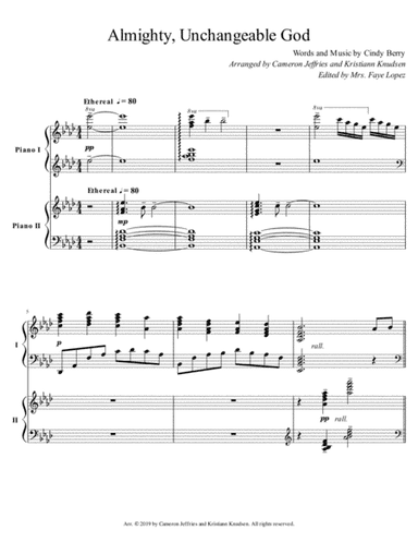 Almighty, Unchangeable God (arr. Cameron Jeffries, Kristiann Knudsen)