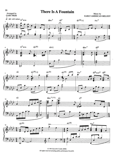 There Is A Fountain (arr. Gary Prim)