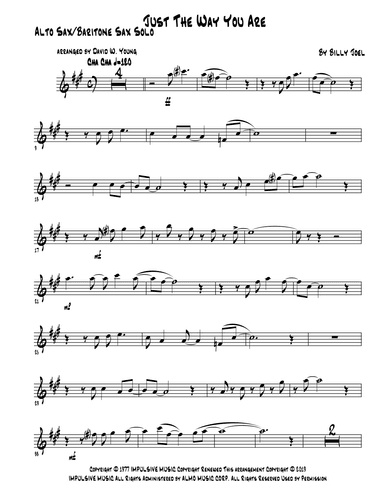 Just The Way You Are (arr. David W. Young)