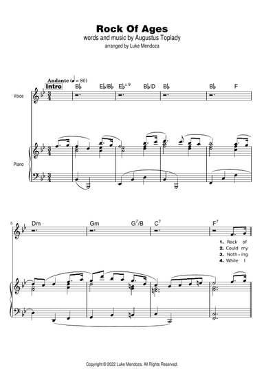 Rock of Ages (arr. Luke Mendoza)