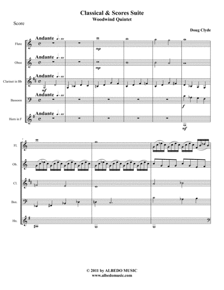 Classical & Scores Suite (Woodwind Quintet)