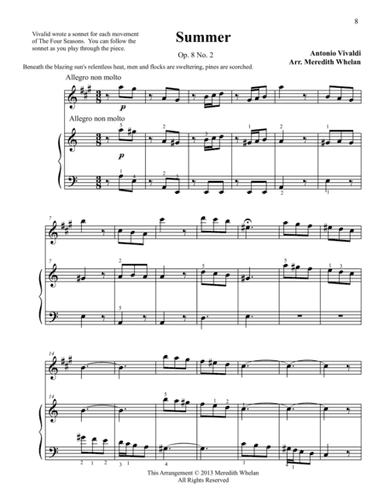 Classical Duets for Alto Saxophone & Piano:  Summer from Vivaldi's Four Seasons (arr. Meredith Whelan)