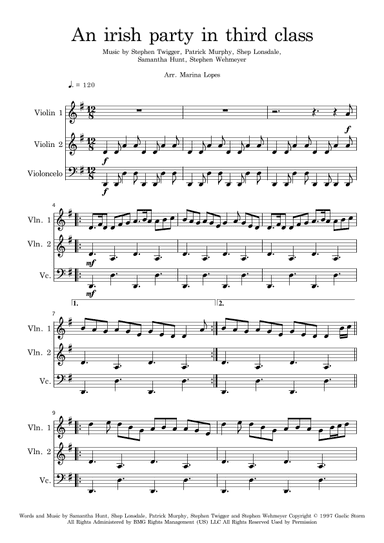 An Irish Party In Third Class (arr. Marina Lopes)
