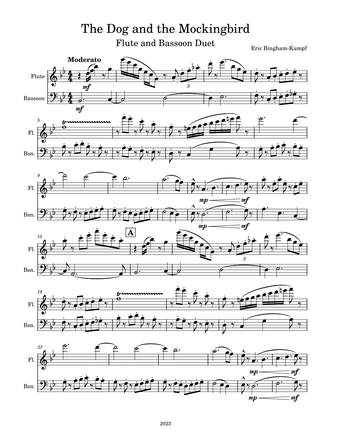 The Dog and the Mockingbird