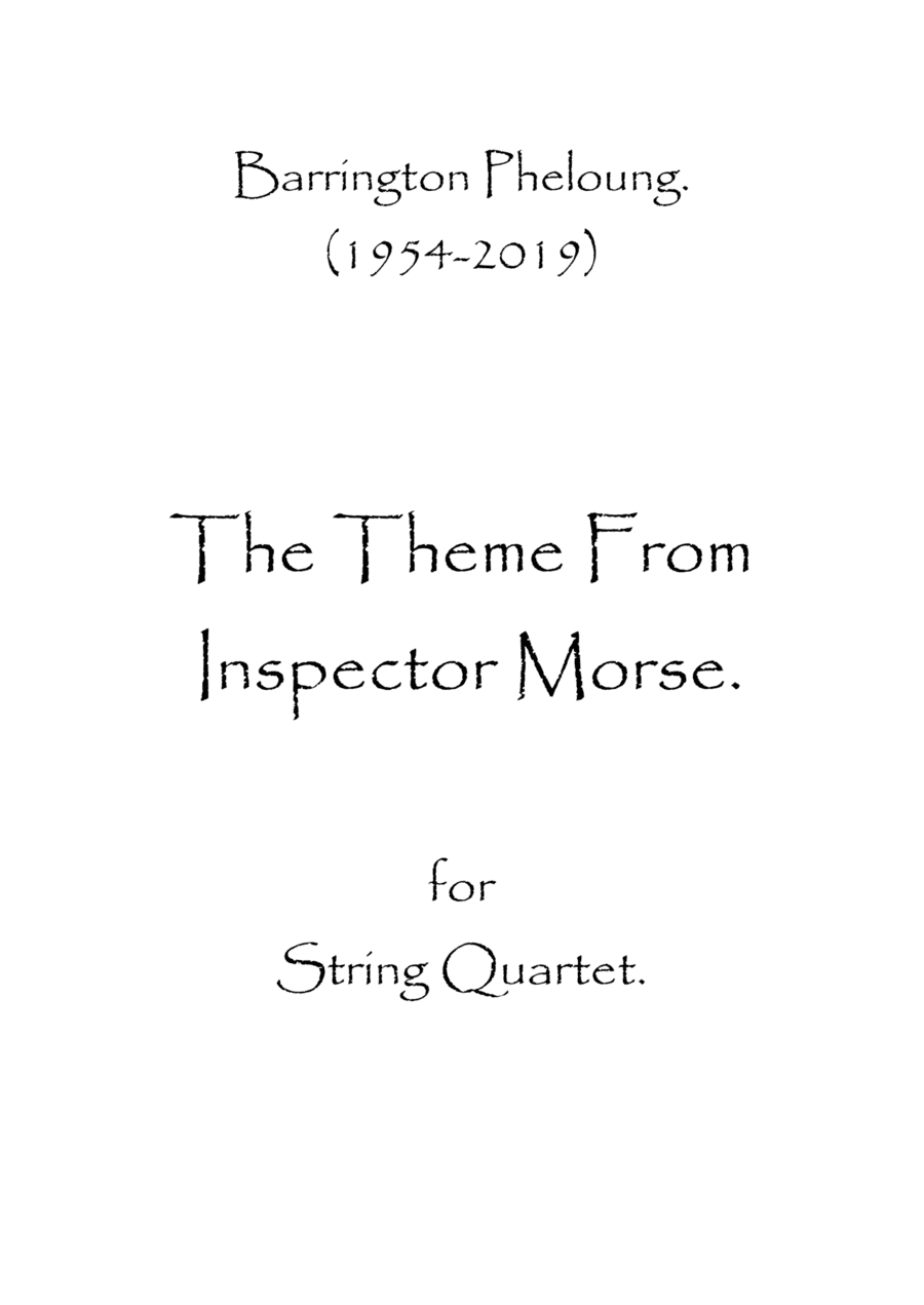 Inspector Morse (arr. Spence Bundy)