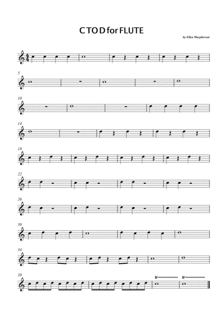 Notes C to D - Basic Flute