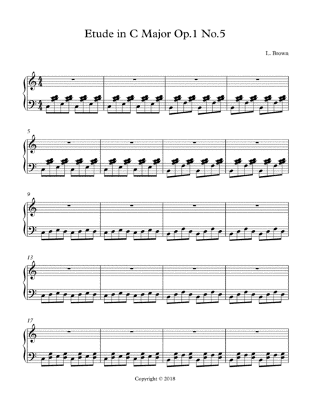 Etude in C Major Op.1 No.5