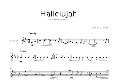 Hallelujah (arr. Robin Hood Editions)