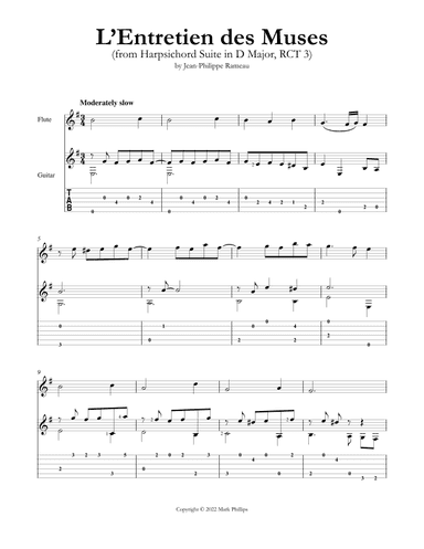 L’Entretien des muses (arr. Mark Phillips)