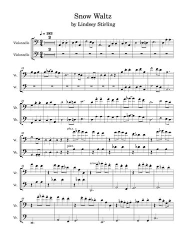 Snow Waltz (arr. Anya Alston)