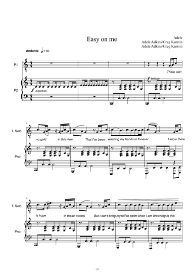 Easy On Me (arr. Adele Adkins)