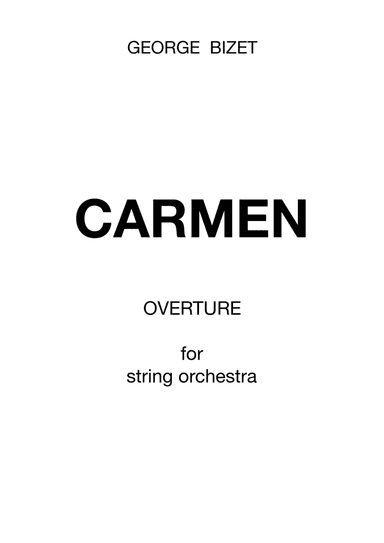 Carmen (arr. Aleksander Gref vel Alex Sanders)
