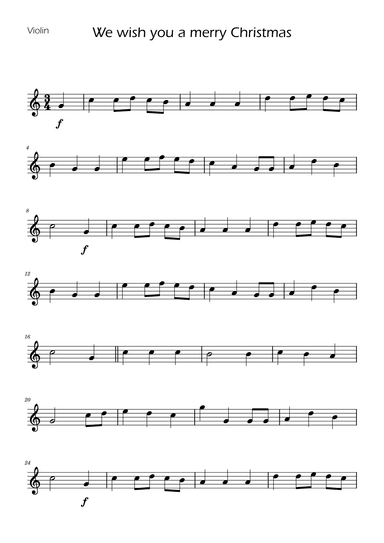 We Wish You a Merry Christmas - Violin w/ Piano (arr. Ygor Nunes)