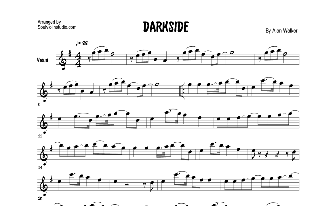Darkside (arr. Soul Violin)
