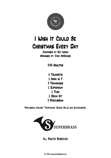 I Wish It Could Be Christmas Every Day (arr. Jock McKenzie)