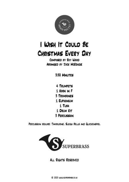 I Wish It Could Be Christmas Every Day (arr. Jock McKenzie)