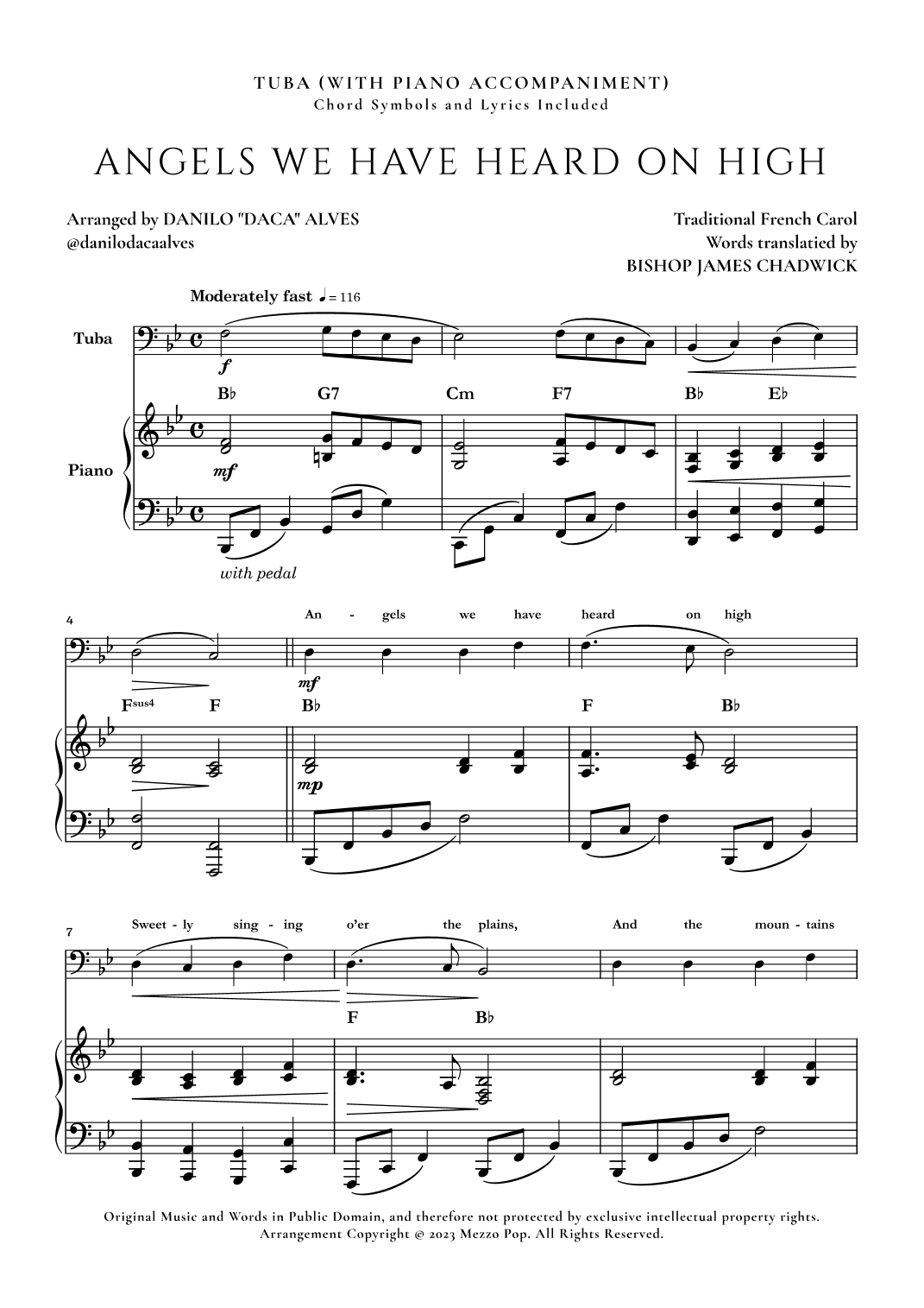 Angels We Have Heard On High (arr. Danilo "Daca" Alves)
