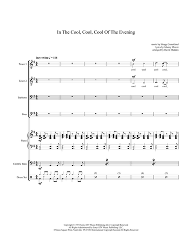 In The Cool, Cool, Cool Of The Evening (arr. David Maddux)