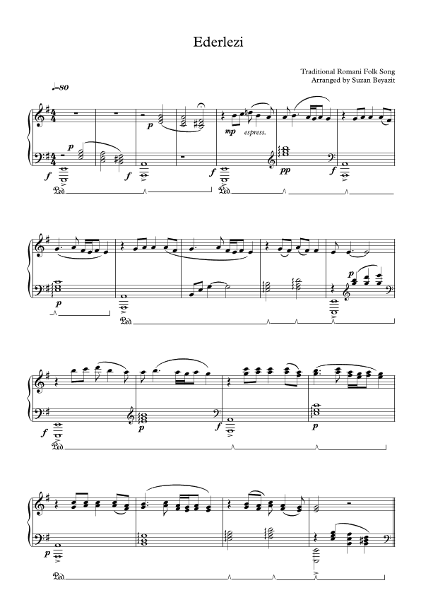 Ederlezi (arr. Suzan Beyazit)