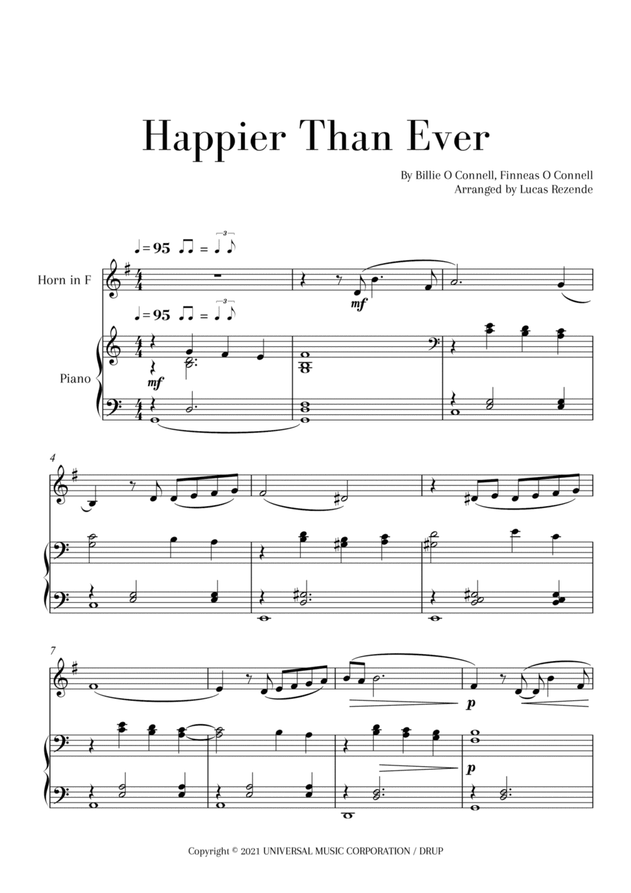 Happier Than Ever (arr. Lucas Rezende)