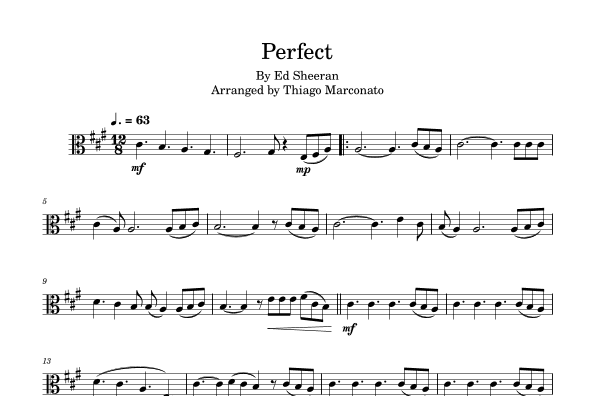Perfect (arr. Thiago Marconato)