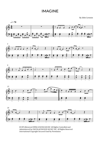 Imagine (arr. Alex Nunes Rodrigues)