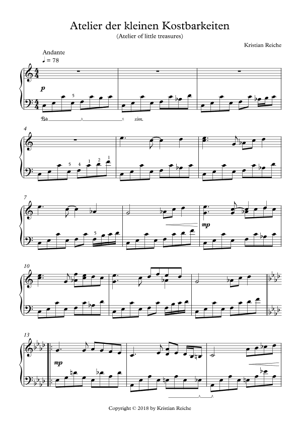 Atelier der kleinen Kostbarkeiten (Atelier of little treasures)