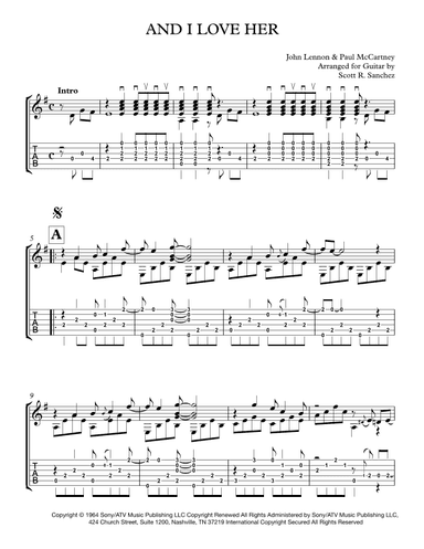 And I Love Her (arr. Scott R. Sanchez)