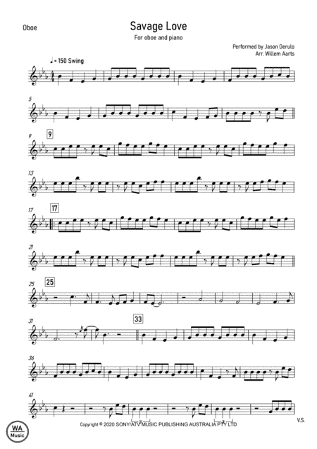 Savage Love (arr. Willem Aarts)